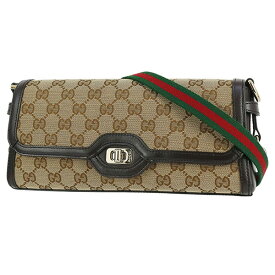 【10%OFF】 グッチ ショルダー スモール ルーチェ GGキャンバス レザー ベージュ ウェブストライプ GGロゴ 2WAY クラッチ ハンド GUCCI グッチ セミショルダー レディース ポシェット ミニ フラップ バック BAG