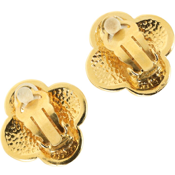 楽天市場】【ヴィンテージ】 シャネル イヤリング クローバーモチーフ  