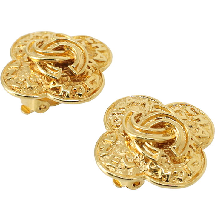 楽天市場】【ヴィンテージ】 シャネル イヤリング クローバーモチーフ  