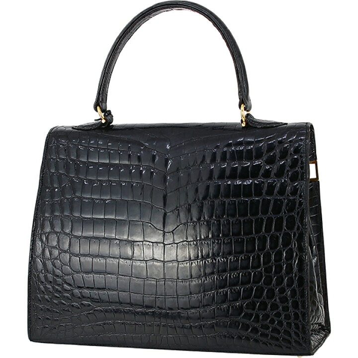 楽天市場】モラビト ハンドバッグ スカラ28 クロコダイル レザー  