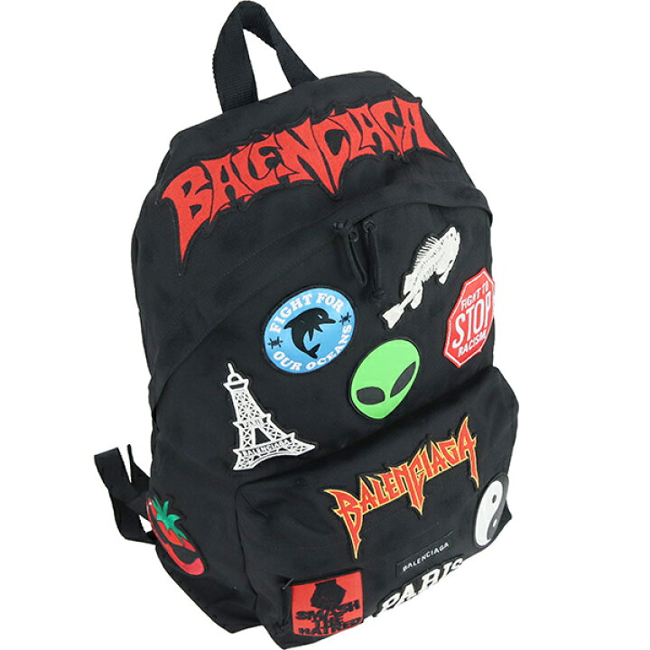 ✨希少✨ BALENCIAGA バレンシアガ ロゴ 総柄 リュック ナイロン 楽天 