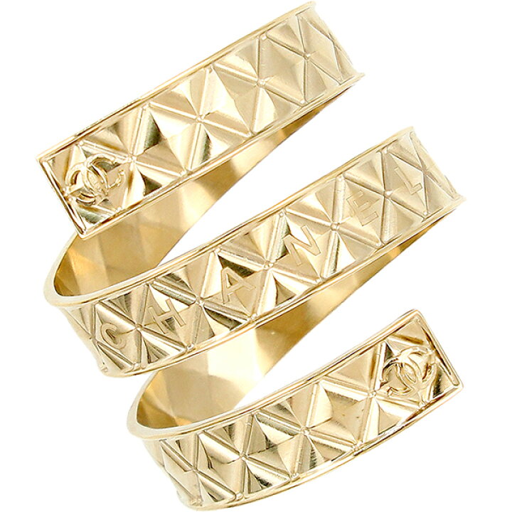 楽天市場】【10%OFF】 シャネル バングル ココマーク ロゴ マトラッセ  