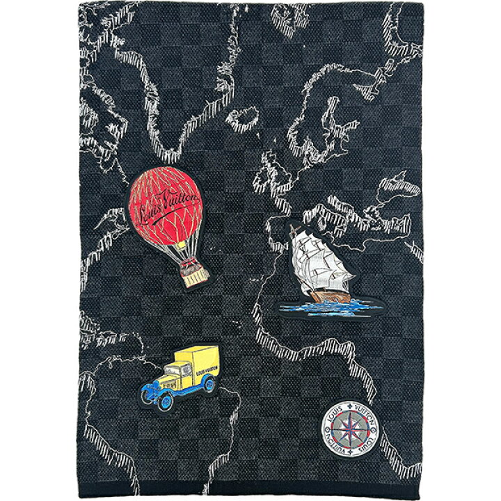 楽天市場】【美品】 ルイヴィトン マフラー エシャルプ プティ ダミエ  