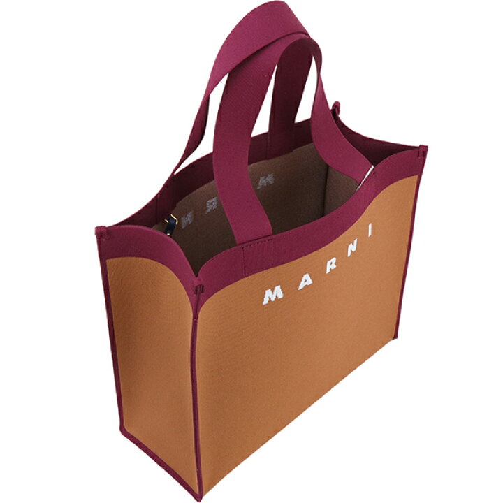 楽天市場】マルニ トートバッグ MARNI ロゴ ポーチ付き キャンバス 