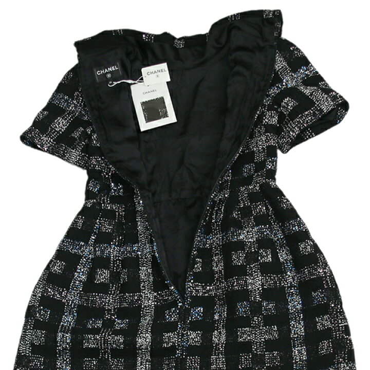楽天市場】シャネル ワンピース 半袖 38サイズ スパンコール  