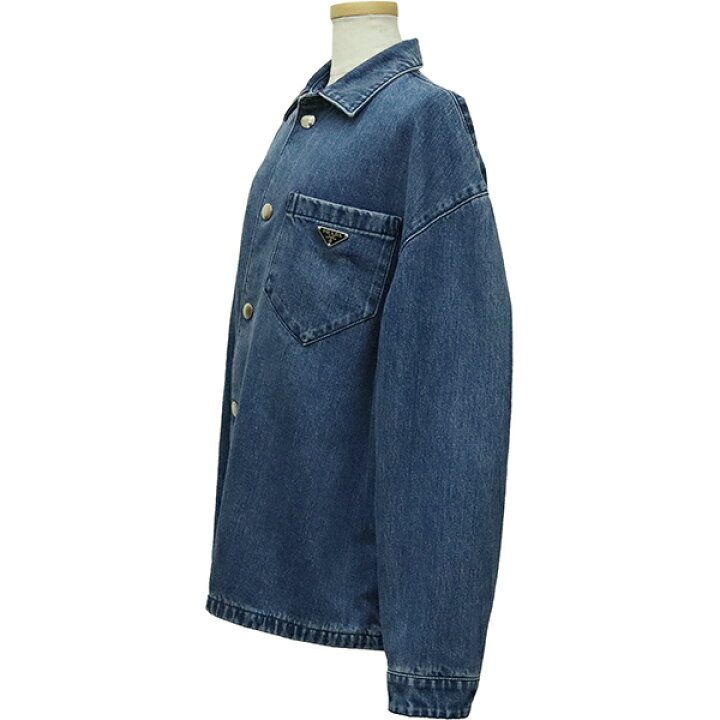 楽天市場】【未使用品】 プラダ ジャケット ウォッシュ加工デニム 