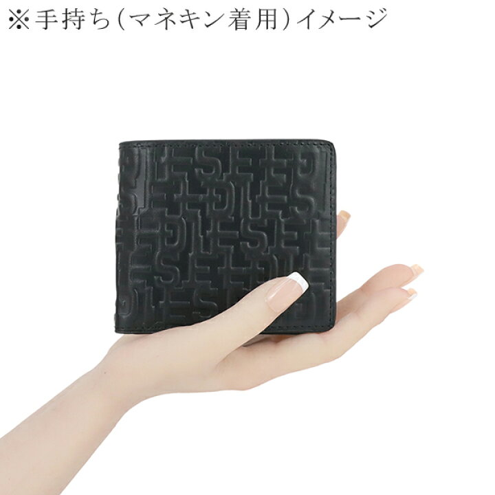 楽天市場】ディーゼル 二つ折り財布 エンボスロゴ カウレザー ブラック  