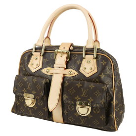 【美品】 ルイヴィトン ハンドバッグ マンハッタン GM モノグラム レザー ブラウン ルイヴィトン ショルダーバッグ ヴィンテージ LOUIS VUITTON ルイヴィトン バッグ レディース トートバッグ ハンドバック バック HANDBAG BAG VINTAGE ブランド 中古