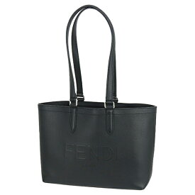 【超美品】 フェンディ トートバッグ ゴートゥーショッパー カーフレザー ブラック 黒 ビジネスバッグ FENDI フェンディ ショルダーバッグ レディース メンズ ロゴ ショルダートート 本革 バック BAG ブランド 中古