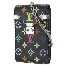 【未使用品】 ルイヴィトン ショルダーバッグ LV × TM フォンポーチ メティス モノグラム マルチカラー ブラック 黒 村上隆 チェーンバッグ LOUIS VUITTON ルイヴィトン ポシェット レディース チェーンショルダーバッグ ミニバッグ クロスボディバッグ バック BAG ブランド