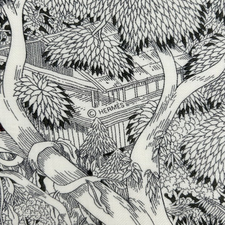 楽天市場】【美品】 エルメス ショール カレ ジェアン 140 自然回帰  