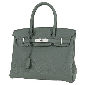 エルメス バーキン30 トゴ ヴェールアマンド シルバー金具 エルメス ハンドバッグ エルメス トートバッグ HERMES レディース レザー 本革 Birkin 30cm グリーングレー ハンドバック バック HANDBAG BAG ブランド 新品同様 美品 中古 送料無料