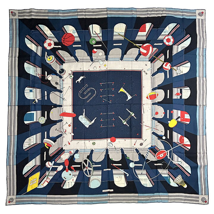 楽天市場】【超美品】 エルメス ショール カレ ジェアン 140 Chic Le  