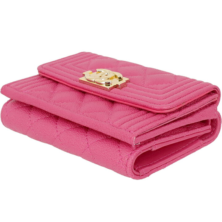 楽天市場】【未使用品】 シャネル 三つ折り財布 スモール フラップ  