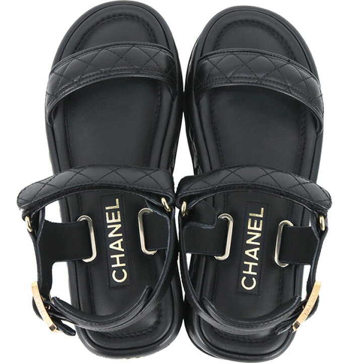 楽天市場】【新品】 シャネル サンダル 37Cサイズ 約24cm マトラッセ  