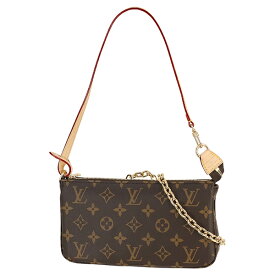 【5%OFF】 ルイヴィトン アクセサリーポーチ ポシェット アクセソワール モノグラム ブラウン レザー LOUIS VUITTON ルイヴィトン ハンドバッグ レディース ミニバッグ ミニショルダー セミショルダー ハンドバック ブランド