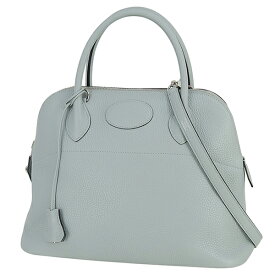 【超美品】 エルメス ボリード31 トリヨンクレマンス ブルーグラシエ シルバー金具 2WAYバッグ エルメス ショルダーバッグ HERMES エルメス ハンドバッグ レディース レザー 本革 ライトブルー ハンドバック バック HANDBAG BAG ブランド 美品 中古