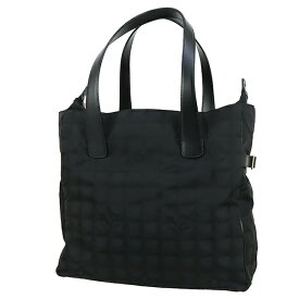 【超美品】 シャネル トートバッグ ニュートラベルライン トート GM ジャカード ナイロン キャンバス レザー ブラック 黒 CHANEL シャネル ショルダーバッグ レディース A4 ビジネスバッグ ハンドバッグ 縦型 ハンドバック バック HANDBAG BAG ブランド 中古