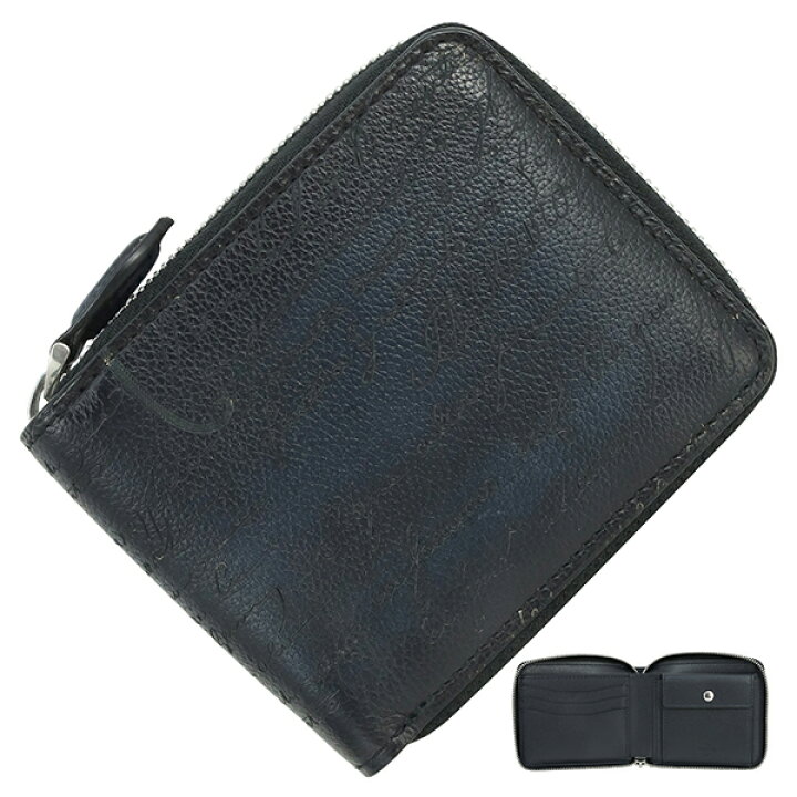 楽天市場】【超美品】 ベルルッティ 二つ折り財布 ラウンドジップ  