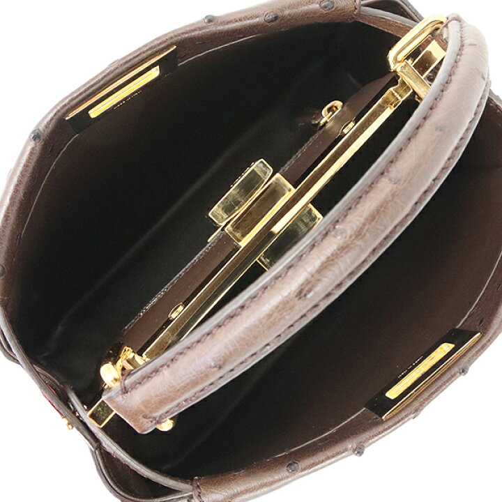 楽天市場】【10%OFF】 フェンディ ピーカブー ミニ オーストリッチ 