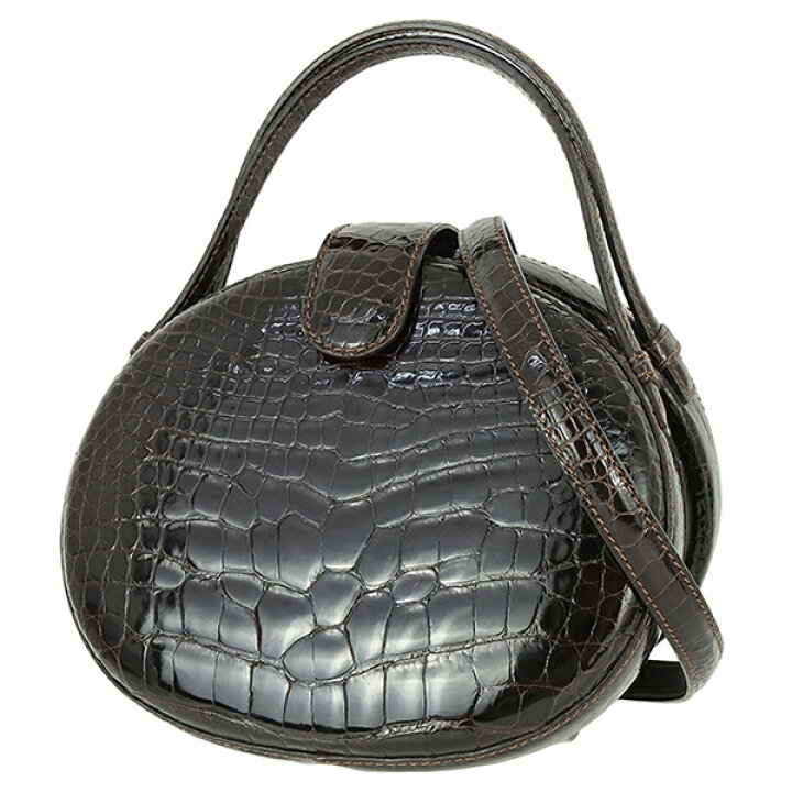 楽天市場】【10%OFF】 ロエベ ショルダーバッグ クロコダイル ダーク  