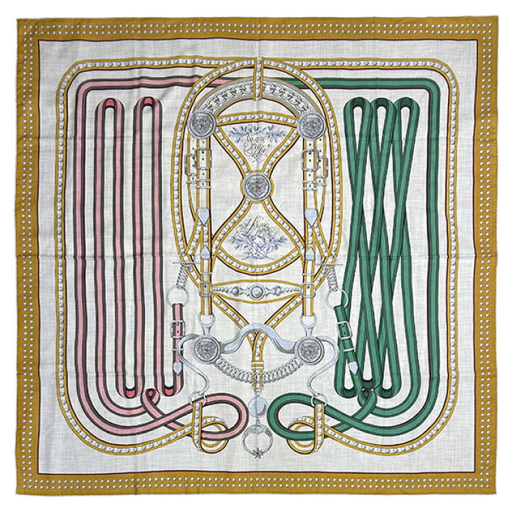 楽天市場】エルメス ショール カレ ジェアン 140 グラントゥラララ  