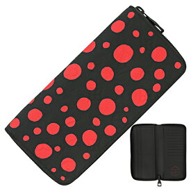 ルイヴィトン 長財布 LV × YK ジッピーウォレット ヴェルティカル 草間彌生コラボ モノグラム レザー インフィニティドット ブラック レッド ルイヴィトン ラウンドファスナー長財布 LOUIS VUITTON ルイヴィトン 財布 メンズ 二つ折り財布 ブランド プレゼント 限定品 新品