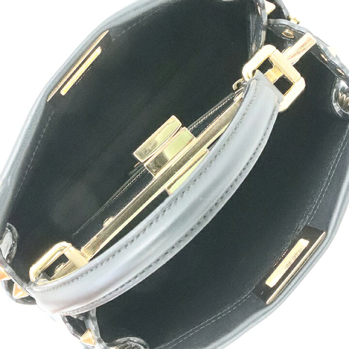 楽天市場】【美品】 フェンディ ピーカブー ミニ スタッズ カーフ 