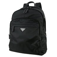 【10%OFF】 プラダ バックパック リナイロン サフィアーノ レザー ブラック 黒 トライアングルロゴ PRADA…