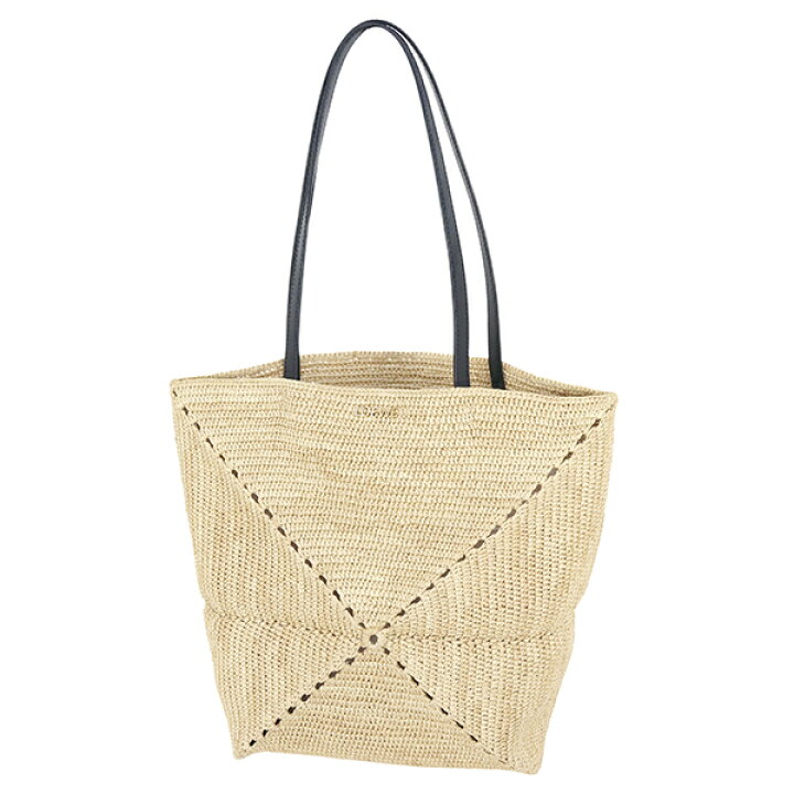 楽天市場】【美品】 ロエベ パズル フォルド トートバッグ ラフィア  