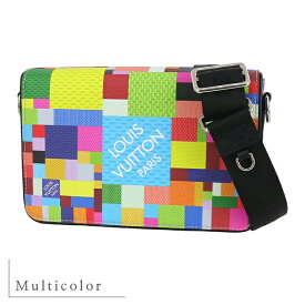 【新品】 ルイヴィトン ショルダーバッグ ステュディオ メッセンジャーバッグ ダミエ グラフィット 3D グレー ／ マルチカラー ルイヴィトン 斜めがけショルダー LOUIS VUITTON ルイヴィトン クロスボディバッグ メンズ ビジネスバッグ フラップ バック BAG ブランド
