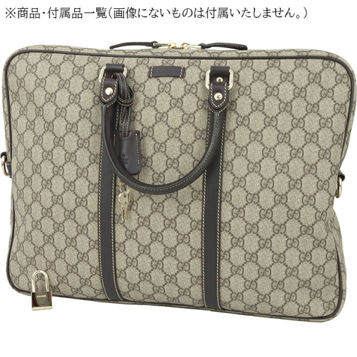 楽天市場】【超美品】 グッチ ビジネスバッグ GG スプリーム レザー 