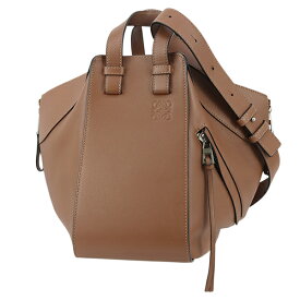 【5%OFF】 ロエベ ハンモック スモール クラシックカーフレザー タン 2WAYバッグ ロエベ ハンドバッグ LOEWE ロエベ ショルダーバッグ レディース ミニバッグ ロゴ ブラウン ハンドバック バック HANDBAG BAG ブランド 中古