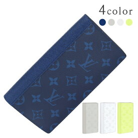 【新品】 ルイヴィトン 長財布 ポルトフォイユ ブラザ タイガラマ モノグラム ネイビー グレー ホワイト イエロー レザー ルイヴィトン 二つ折り財布 LOUIS VUITTON ルイヴィトン 財布 メンズ 二つ折り長財布 本革 ロングウォレット ブランド