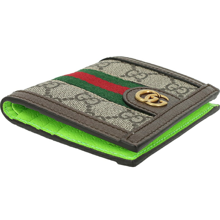 楽天市場】【5%OFF】 グッチ 二つ折り財布 札入れ 小銭入れ無し 二 