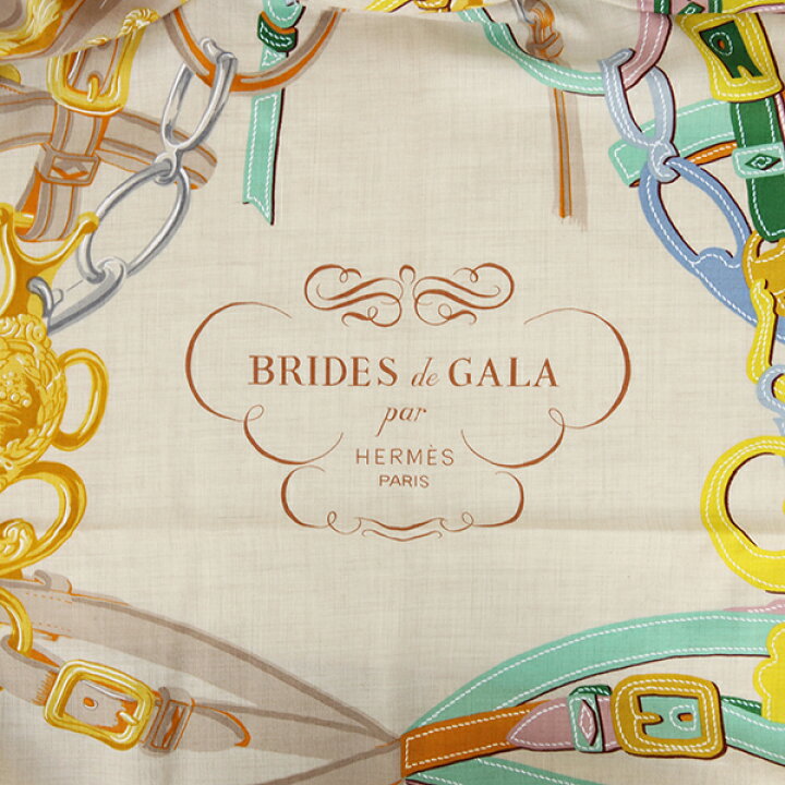 楽天市場】【未使用】 エルメス ショール カレ ジェアン 140 ブリッド  