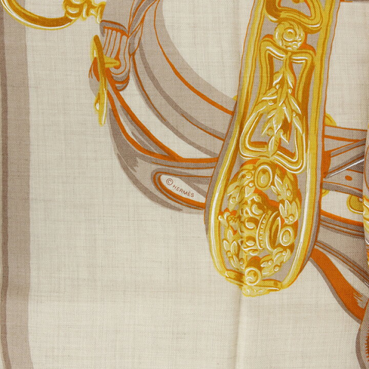 楽天市場】【未使用】 エルメス ショール カレ ジェアン 140 ブリッド  