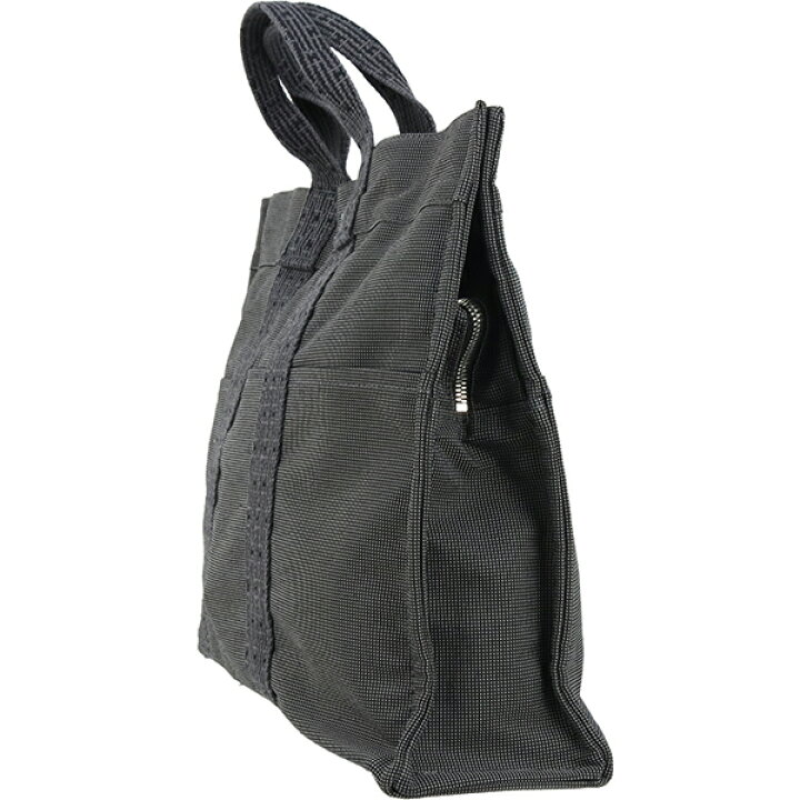 美品】 エルメス トートバッグ エールライン MM キャンバス グレー  