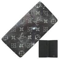 【新品】 ルイヴィトン 長財布 ポルトフォイユ ブラザ ギャラクシー モノグラム エクリプス レザー ブラ…