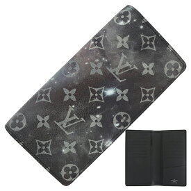 【新品】 ルイヴィトン 長財布 ポルトフォイユ ブラザ ギャラクシー モノグラム エクリプス レザー ブラック グレー ルイヴィトン 二つ折り財布 LOUIS VUITTON ルイヴィトン 財布 メンズ 二つ折り長財布 ロングウォレット ブランド