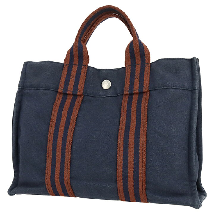 楽天市場】【中古】 エルメス トートバッグ フールトゥ PM キャンバス 