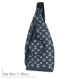 【新品】 ルイヴィトン ボディバッグ デュオ スリングバッグ モノグラム シャドウ レザー ブラック ／ ネイビー ルイヴィトン ショルダーバッグ LOUIS VUITTON ルイヴィトン クロスボディバッグ メンズ ポシェット ポーチ バックパック ミニバッグ 本革 バック BAG ブランド