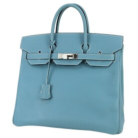 【美品】 エルメス オータクロア 32 エプソン ブルージーン シルバー金具 ヴィンテージ エルメス ハンドバッグ HERMES エルメス トートバッグ レディース メンズ 青 レザー 本革 ハンドバック バック HANDBAG BAG VINTAGE ブランド 中古