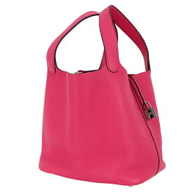 【美品】 エルメス ピコタンロック MM / 22 トリヨンクレマンス ローズエクストリーム シルバー金具 エルメス トートバッグ HERMES エルメス ハンドバッグ レディース 本革 レザー エルメス ピコタン MM ピンク ハンドバック バック HANDBAG BAG ブランド 中古