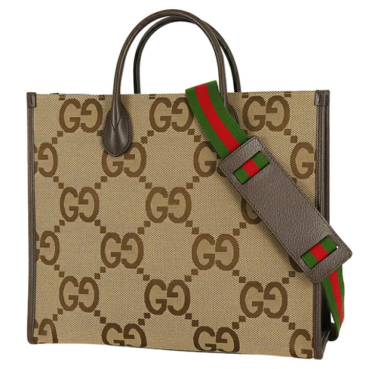 楽天市場】【超美品】 グッチ トートバッグ 2WAYバッグ ジャンボ GG  