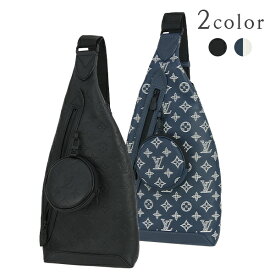 【新品】 ルイヴィトン ボディバッグ デュオ スリングバッグ モノグラム シャドウ レザー ブラック ／ ネイビー ルイヴィトン ショルダーバッグ LOUIS VUITTON ルイヴィトン クロスボディバッグ メンズ ポシェット ポーチ バックパック ミニバッグ 本革 バック BAG ブランド
