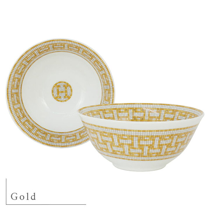 楽天市場】【新品】 エルメス 食器 ライス ボウル ペア モザイク 