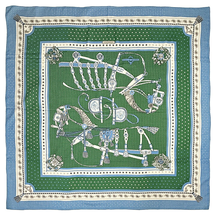 楽天市場】【超美品】 エルメス ショール カレ ジェアン 140 宮廷の  