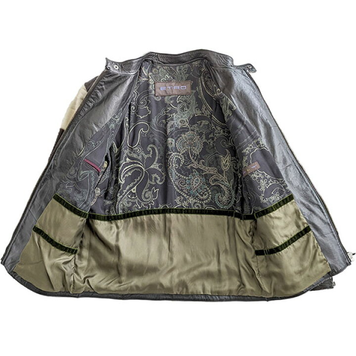 楽天市場】【美品】 エトロ ライダースジャケット メンズ / レディース