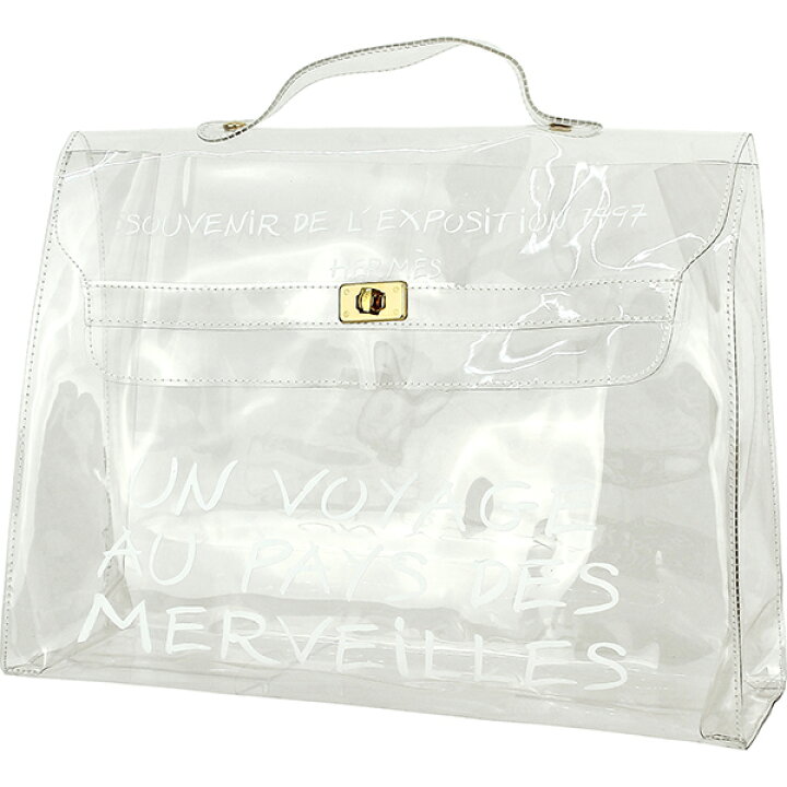 楽天市場】エルメス ビニールケリー 不思議の国エルメスへの旅 クリア  